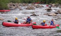 ASC - Mons - Canoe - Canoë-Kayak Tarassac - Canoés dans les rapides © Atelier Rivière